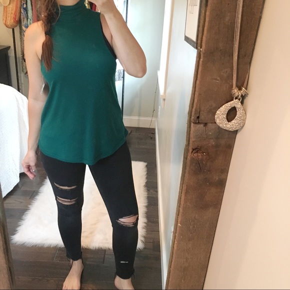 Free People Tops - Intimately Free People small NWT emerald shirt